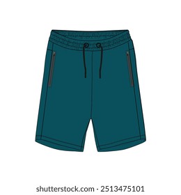 Sweat shorts pant vector illustration template 