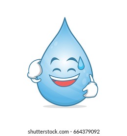 Sweat Smile Water Cartoon Character Vector Stock Vector (Royalty Free ...