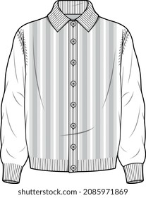 SWEAT TOPS SWEATER WINTER WEAR VECTOR FLAT SKETCH UNISEX WEAR