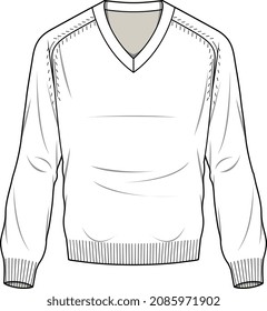 SWEAT TOPS SWEATER WINTER WEAR VECTOR FLAT SKETCH UNISEX WEAR