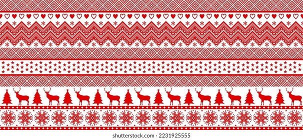 Sweater christmas seamless pattern texture vector for fashion printing