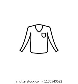 Sweater clothes man icon. Element of clothes icon for mobile concept and web apps. Thin line Sweater clothes man icon can be used for web and mobile