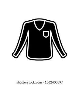 Sweater clothes man icon. Element of clothes for mobile concept and web apps icon. Glyph, flat icon for website design and development, app development