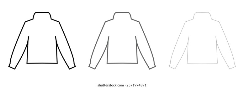 Sweater clothes man multi color style icon. Simple thin line, outline vector of clothes icons .Vector Illustration .