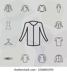 Sweater clothes woman icon. Universal set of clothes for website design and development, app development