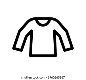 Sweater and coat icon vector.