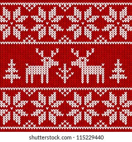 Sweater with deer