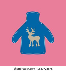 sweater with deer vector illustration
