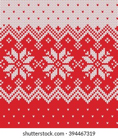 Sweater Design. Seamless Knitted Pattern