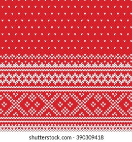 Sweater Design. Seamless Knitting Pattern