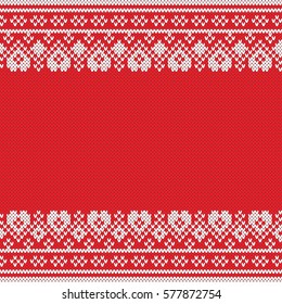 Sweater Design. Seamless Knitting Pattern