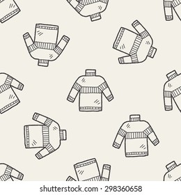 Sweater Doodle Seamless Pattern Background Stock Vector (Royalty Free ...