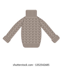 Sweater flat illustration on white
