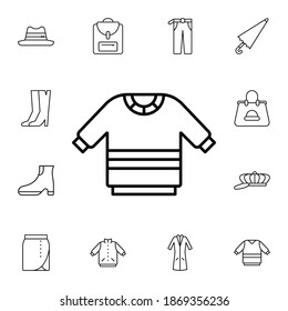 Sweater flat vector icon in autumn pack