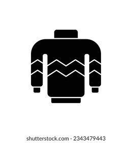 Sweater Glyph Icon - Autumn Season Icon Vector Illustration Design