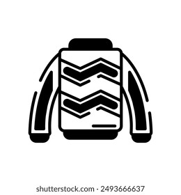 Sweater Glyph Icon, Vector illustration