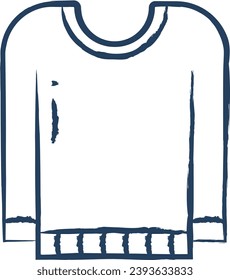 Sweathandgezeichnete Vektorgrafik