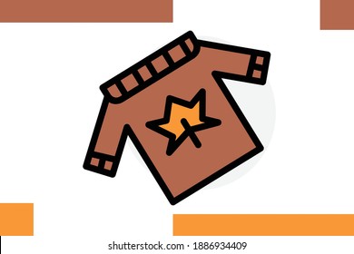Sweater Icon For  Autumn Season Icons