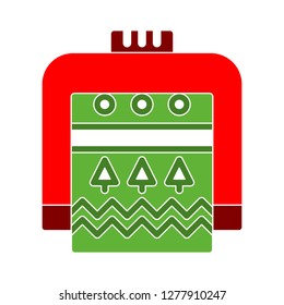 Sweater Icon - Christmas Sweater Isolated,  Xmas-clothing Illustration- Vector Sweater