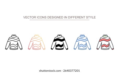 Sweater icon design with white background stock illustration