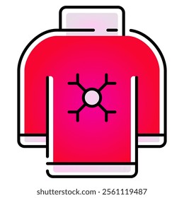 sweater icon with gradient line style. Suitable for website design, logo, app, UI and etc. Based on the size of the icon in general, so it can be reduced.