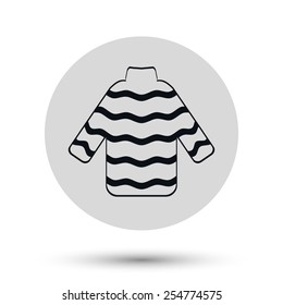 Sweater icon. Knitting vector illustration