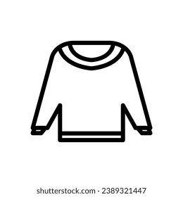 sweater icon line style vector