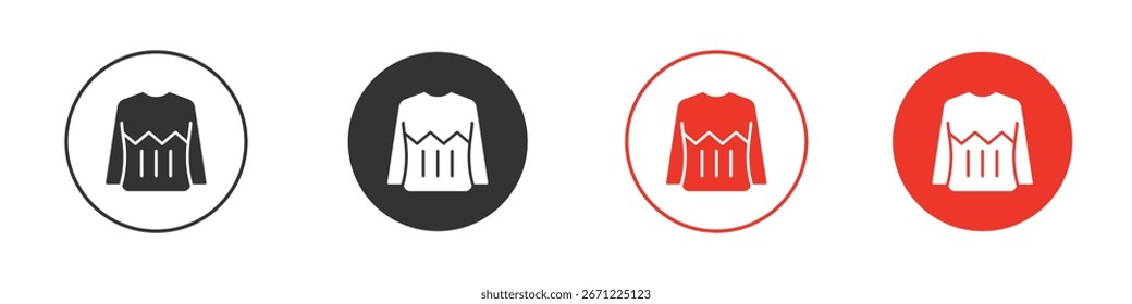 Icono del suéter para el logotipo, símbolo de la muestra del Vector para el diseño