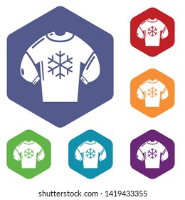 Sweater icon. Simple illustration of sweater vector icon for web