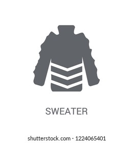 Sweater icon. Trendy Sweater logo concept on white background from Clothes collection. Suitable for use on web apps, mobile apps and print media.