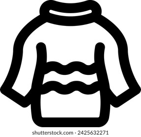 Pullover-Symbol Vektor-Illustration Asset-Element