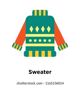 Sweater icon vector isolated on white background, Sweater transparent sign , snowy cold winter symbols