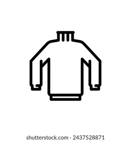 Sweater icon vector. Winter illustration sign. Cloth symbol or logo.