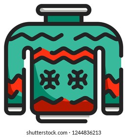 Sweater icon for website, application, printing, document, poster design, etc.