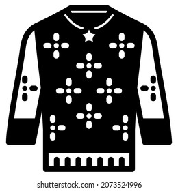 Pullover-Symbol für Website, Anwendung, Druck, Dokument, Poster-Design, etc.