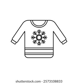 Sweater icon with white background vector stock illustration