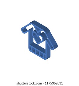 Sweater isometric left top view 3D icon