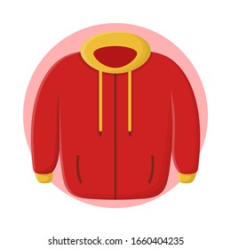 Sweater Jacket Winter Collection. Flat Icon Vector Design