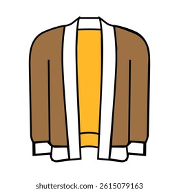 sweater knitting wool line icon vector. sweater knitting wool sign. isolated symbol illustration