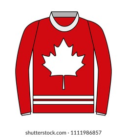 sweater with leaf maple icon
