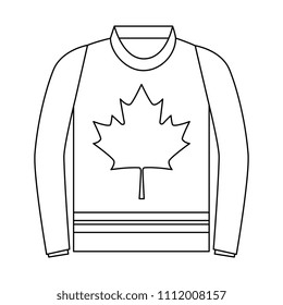 sweater with leaf maple icon