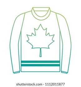 sweater with leaf maple icon