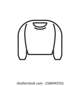 Sweater linear icon. Editable stroke. Vector illustration