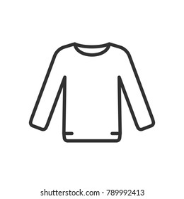 sweater. linear icon. Line with Editable stroke