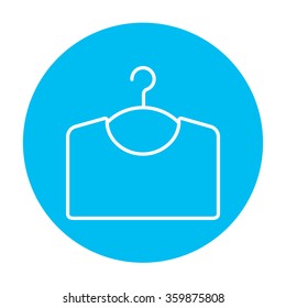 Sweater on hanger line icon.