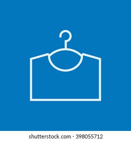 Sweater on hanger line icon.