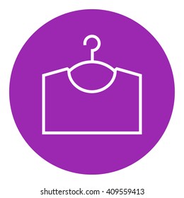 Sweater on hanger line icon.