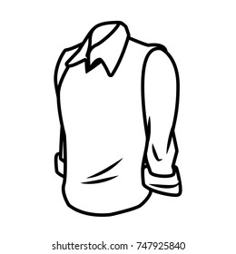 Sweater and shirt
