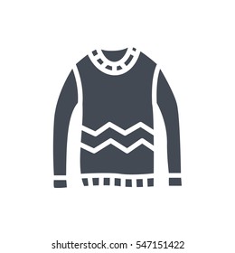 Sweater silhouette icon