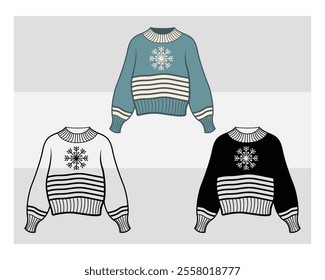 Sweater silhouette, Ugly Sweater, Winter, Holiday, Sweater outline, Sweater Vector, Illustration,